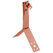 Держатель проводника круглого 6-10мм винтовой для конька h=100мм медь IEK (ZDP80-50-4-16-100)