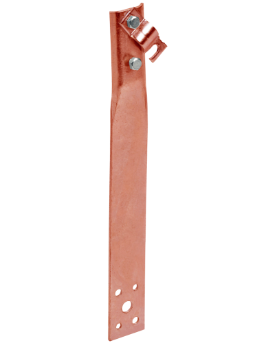 Держатель проводника круглого 6-10мм винтовой прямой h=60мм медь IEK (ZDP86-50-1-16-60) в Хабаровске Крепеж Pintop.ru