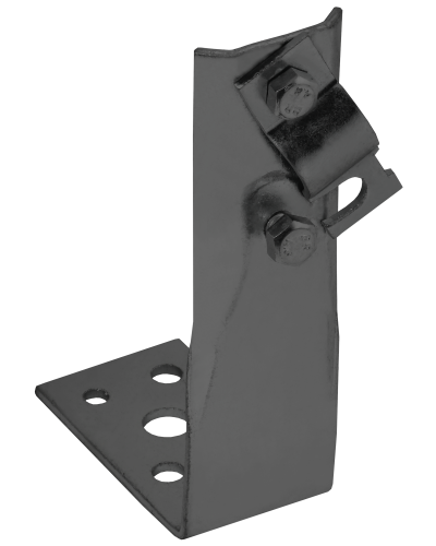 Держатель проводника круглого 6-10мм винтовой угловой h=150мм оцинкованная сталь TD IEK (ZDP87-13-1-16-150) в Хабаровске Крепеж Pintop.ru