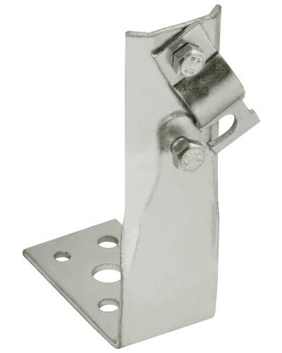 Держатель проводника круглого 6-10мм винтовой угловой h=80мм нержавеющая сталь IEK (ZDP87-20-1-16-80) в Хабаровске Крепеж Pintop.ru