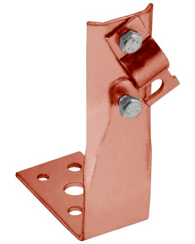 Держатель проводника круглого 6-10мм винтовой угловой h=80мм медь IEK (ZDP87-50-1-16-80) в Хабаровске Крепеж Pintop.ru