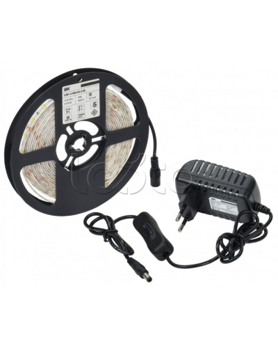 Комплект DIY (2835W60-4,8-IP65-12В 5м + др. + выкл.) IEK (LSR1-2-060-65-1-05-S1) в Хабаровске Источники света(Лампы) Pintop.ru