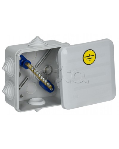 Коробка КУП КМ41361 100х100х50мм IP44 6 вв. (7035) IEK (UKO21-100-100-050-K41-55U) в Хабаровске Распределительные коробки Pintop.ru