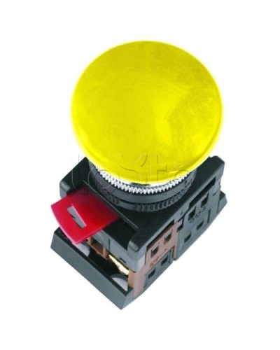 Кнопка AEA-22 Гриб желтая без подсветки 1з+1р IEK BBG30-AEA-K05 в Хабаровске Аксессуары для кабель-канала Pintop.ru