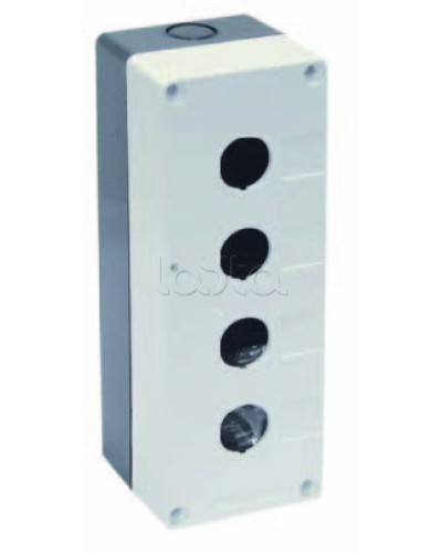 Корпус КП104 для кнопок 4 места белый IEK BKP10-4-K01 в Хабаровске Аксессуары для кабель-канала Pintop.ru