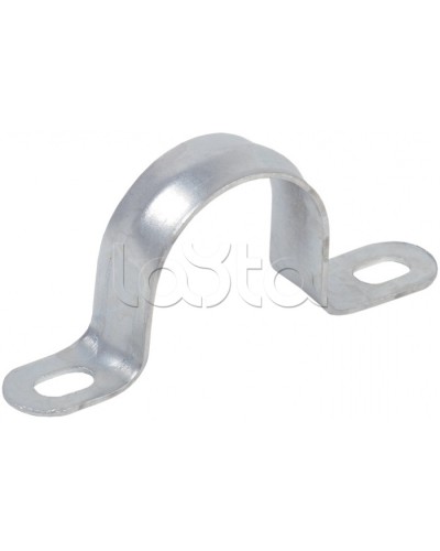 Скоба двухлапковая d31-32 IEK CMAT11-31-100 в Хабаровске Держатели, клипсы, скобы Pintop.ru