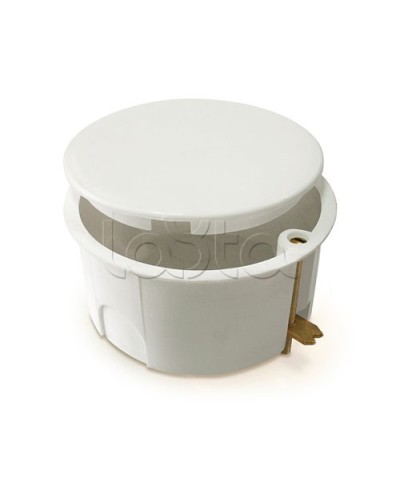 Коробка установочная для полых стен, с крышкой, с саморезами, металлические лапки d80x40 IEK КМ41024 (UKG01-080-040-000-M) в Хабаровске Распределительные коробки Pintop.ru