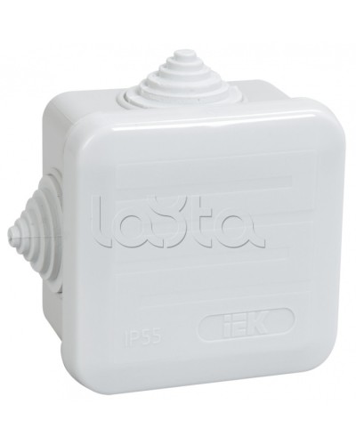 Коробка КМ41236 распаячная для о/п (RAL7035, 4 гермоввода, защелкивающаяся крышка) IEK UKOZ11-070-070-040-K41-44 в Хабаровске Распределительные коробки Pintop.ru