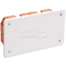 Коробка КМ41006 распаячная для твердых стен (с саморезами, с крышкой) IEK UKT11-172-096-045