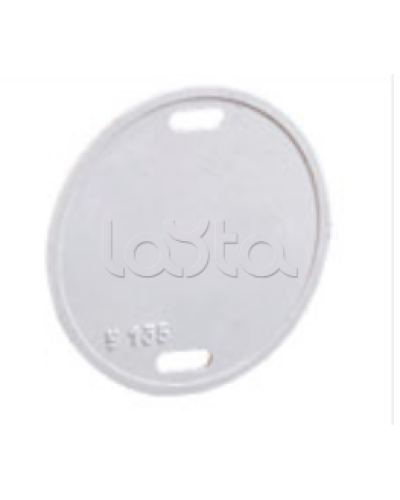 Бирка кабельная маркировочная У-135 (круг 55 мм) IEK UZMA-BIK-Y135-R в Хабаровске Аксессуары для кабель-канала Pintop.ru