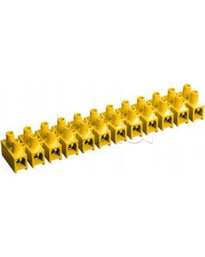 Зажим винтовой ЗВИ-3 н/г 1,0-2,5 мм2 (12пар) желтый IEK UZV7-003-04 в Хабаровске Клеммные колодки Pintop.ru