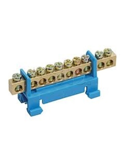 Шина PE земля с DIN-изолятором типа «Стойка» ШНИ-6х9-12-С-Ж IEK YNN10-69-12P-K05 в Хабаровске Клеммные колодки Pintop.ru