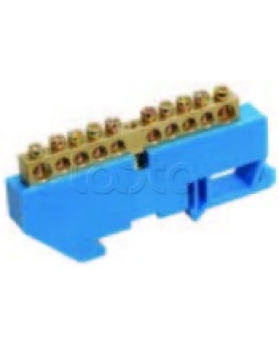 Шина нулевая в комбинированном DIN-изоляторе типа «Стойка» ШНИ-8x12-16-КС-С IEK YNN10-812-16DP-K07 в Хабаровске Клеммные колодки Pintop.ru