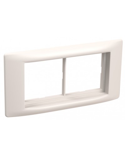 Рамка и суппорт для кабель-канала Праймер на 4 модуля, 60 мм белый IEK (CKK-40D-RSU4-060-K01) в Хабаровске Распределительные коробки Pintop.ru