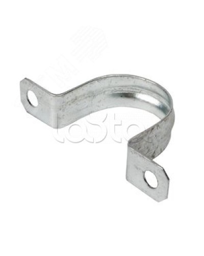 Скоба металл.двухлапковая d38-40мм IEK (CMAT11-38-100) в Хабаровске Держатели, клипсы, скобы Pintop.ru