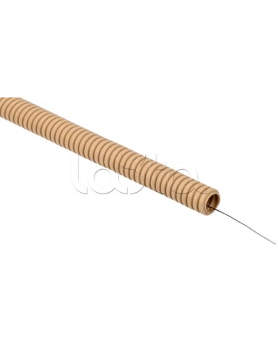 ELASTA Труба гофр. ПВХ d=20мм с зондом сосна (25м) IEK (ET-TG21-121-020-025-K34) в Хабаровске Труба гофрированная Pintop.ru