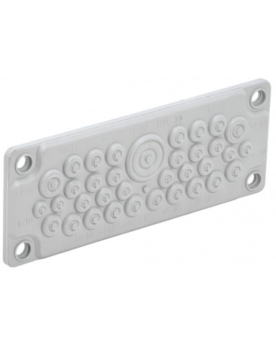 TITAN Ввод кабельный мембр. 35 отв. d=7-32мм IP65 серый IEK (TI-00D-MC-035-65) в Хабаровске Аксессуары для стоек и шкафов Pintop.ru