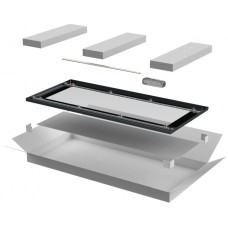 ITK LINEA E Дверь стеклянная 600мм шкафа 18U чер. (LE05-18U6X-DR)