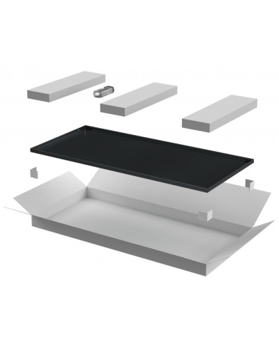 ITK LINEA E Дверь металлическая 600мм шкафа 47U чер. (LE05-47U6X-DM) в Хабаровске Аксессуары для стоек и шкафов Pintop.ru