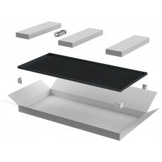 ITK LINEA N Дверь металлическая 600мм шкафа 42U чер. (LN05-42U6X-DM)