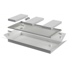 ITK LINEA N Дверь перфорированная 800мм шкафа 33U сер. (LN35-33U8X-DP)