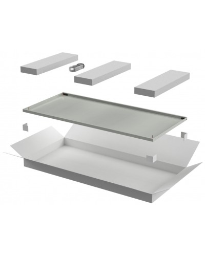 ITK LINEA N Дверь металлическая 800мм шкафа 47U сер. (LN35-47U8X-DM) в Хабаровске Аксессуары для стоек и шкафов Pintop.ru