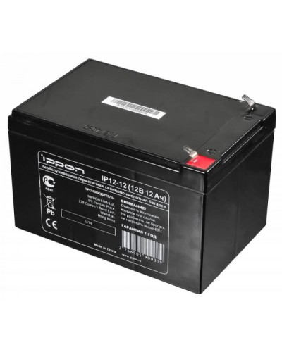 Батарея герметичная свинцово-кислотная Ippon Батарея для ИБП IP12-12 12В 12Ач в Хабаровске Электротехническое оборудование Pintop.ru