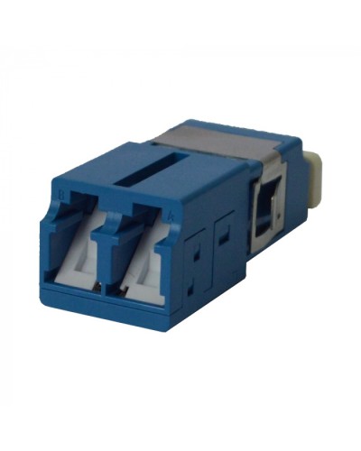 Адаптер оптический LC OM3, со шторкой, корпус SC, дуплексный LANMASTER (LAN-2LCS/SH-AM-OM3) в Хабаровске Коннекторы ВО Pintop.ru