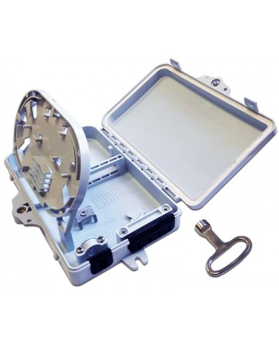 Бокс распределительный настенный на 16 волокон, наружной установки, IP65 LANMASTER LAN-FDB-FTTH16/OUT в Хабаровске Кросс оптический Pintop.ru