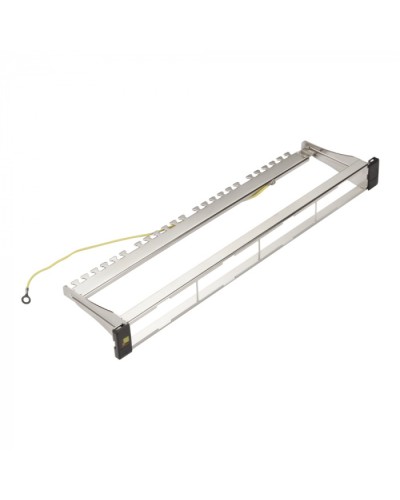 Панель модульная 19, экранированная, на 4 вставки, 1U LANMASTER LAN-FRM-PP-STP/1U в Хабаровске Коммутационные изделия Pintop.ru