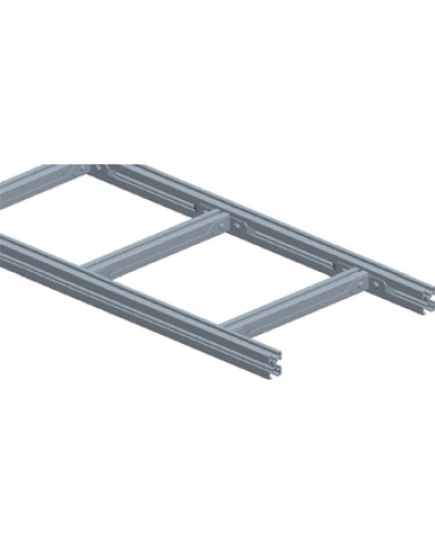 Лоток лестничный, прямая секция шириной 300 мм, алюминий (3 м) LANMASTER LAN-LTA300 в Хабаровске Кабельные лотки Pintop.ru
