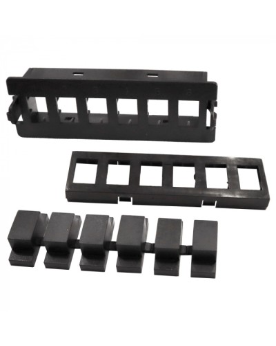 Вставка на 6 MPO адаптеров на место MPO кассеты LANMASTER (LAN-MCSP-6MPO) в Хабаровске Патч-корды оптические Pintop.ru