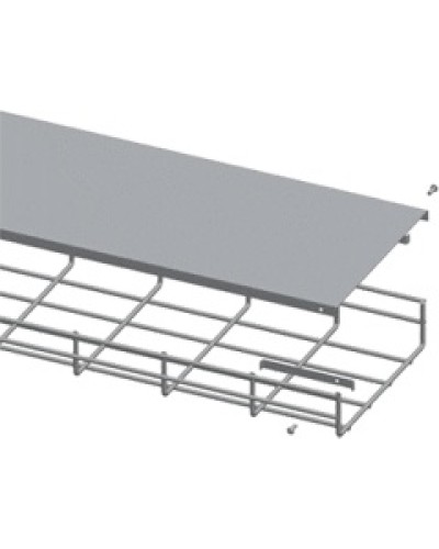 Крышка для лотка шириной 400мм, 1м. LANMASTER LAN-MT-AB400-EZ в Хабаровске Аксессуары для лотков Pintop.ru