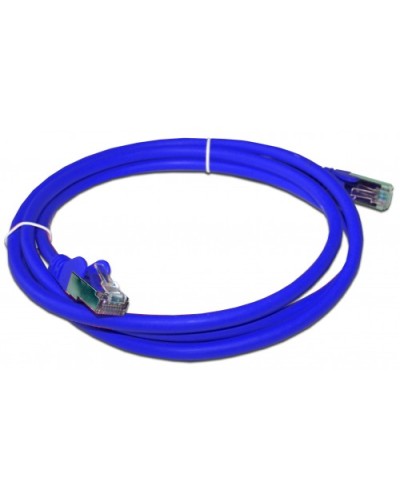 Патч-корд RJ45 - RJ45, 4 пары, FTP, категория 6, 1 м, синий, LSZH LANMASTER LAN-PC45/S6-1.0-BL в Хабаровске Патч-корды и пигтейлы Pintop.ru