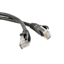Патч-корд RJ45 - RJ45, 4 пары, UTP, категория 5е, 1.5 м, черный, LSZH LANMASTER LAN-PC45/U5E-1.5-BK