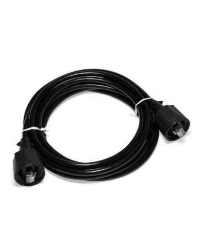 Патч-корд индустриальный RJ45 - RJ45, 4 пары, FTP, категория 5е, 2 м, черный LANMASTER LAN-S45-45-2.0-WP в Хабаровске Патчкорды (медные) Pintop.ru