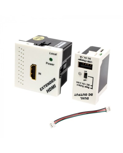 Конвертор RJ45-HDMI LANMASTER LAN-SIP-23HDMI/TX-WH в Хабаровске Медиаконвертеры Pintop.ru