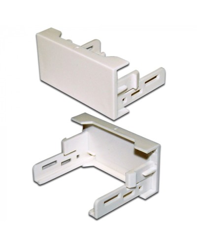 Вставка-заглушка Mosaic 22.5x45, белая LANMASTER (LAN-WA-LP-XX-WH) в Хабаровске Патч-корды оптические Pintop.ru