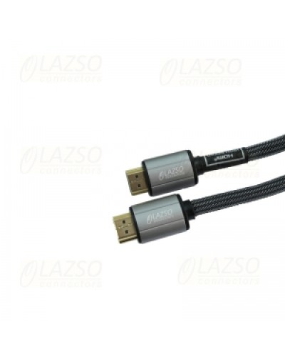 Кабель для передачи сигналов HDMI 2.0 LAZSO WH-111(1m)-B в Хабаровске Патч-корды и пигтейлы Pintop.ru