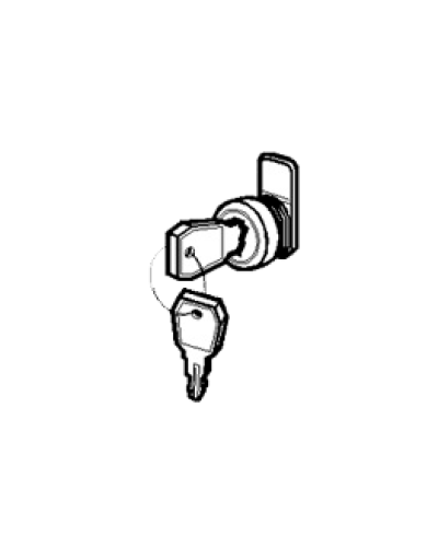 Замок и ключ для щитов встраиваемых и распределительных Legrand 001491 в Хабаровске Расходные материалы для шкафов и стоек Pintop.ru