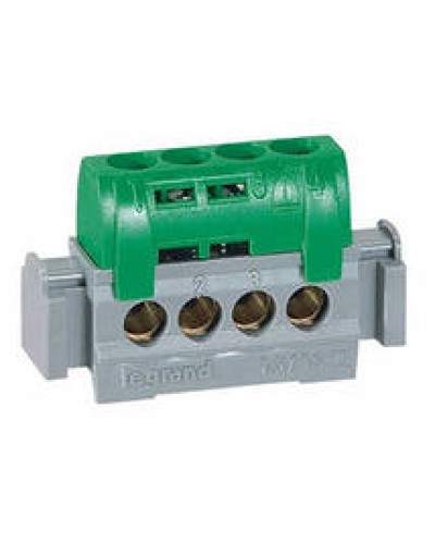 Клеммник зеленый 4х1.5-16 мм2 LEGRAND 004830 в Хабаровске Клеммные колодки Pintop.ru