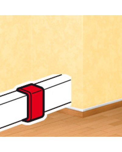 Накладка на стык DLPlus 60х16/20 белый Legrand (033608) в Хабаровске Аксессуары для кабель-канала Pintop.ru