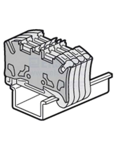 Торцевая крышка Viking 3 для пружинных клемм с шагом 5 мм двухъярусных Legrand 037589 в Хабаровске Клеммные колодки Pintop.ru