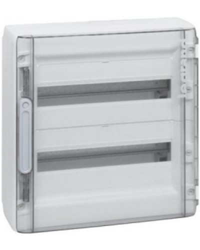 Распределительный щиток XL3 125 с белой дверью 2 ряда 36 модулей 450х450х128 мм Legrand 401647 в Хабаровске Щиты электрические Pintop.ru