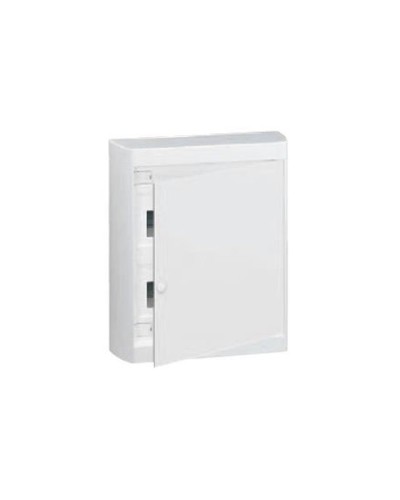 Накладной распределительный щит Nedbox с белой дверью 2 рейки х 12 (+1) модулей Legrand 601237 в Хабаровске Боксы для автоматов Pintop.ru