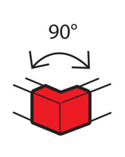 Угол внешний для кабель-канала METRA 100x50 Legrand (638012) в Хабаровске Аксессуары для кабель-канала Pintop.ru