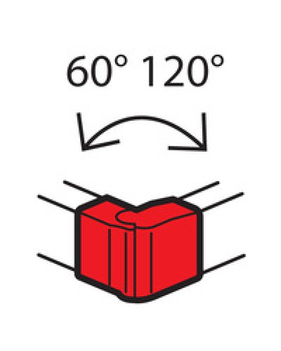 Угол внешний изменяемый для кабель-канала METRA 160x50 Legrand (638092) в Хабаровске Аксессуары для кабель-канала Pintop.ru