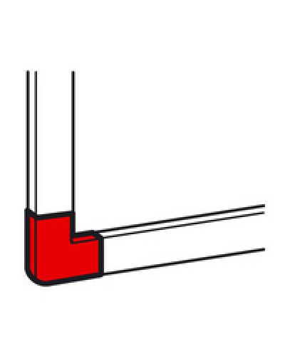 Угол плоский для кабель-канала METRA 15x10 Legrand (638103) в Хабаровске Аксессуары для кабель-канала Pintop.ru