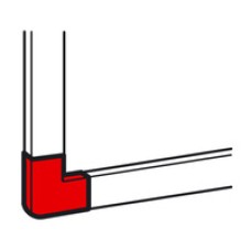 Угол плоский для кабель-канала METRA 24x14 Legrand (638133)