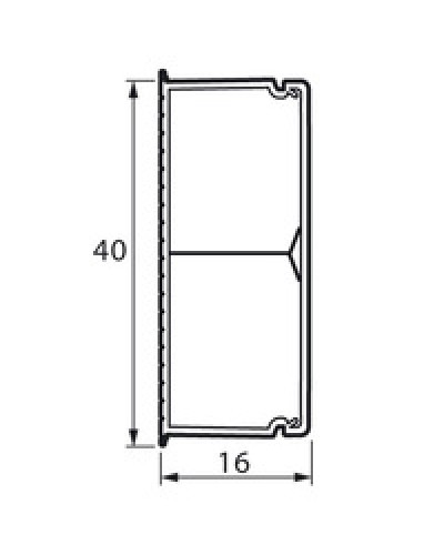 Кабель-канал с перегородкой METRA 40x16 Legrand (638195) в Хабаровске Кабель-канал Pintop.ru